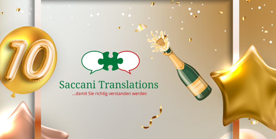 Saccani Translations wird 10